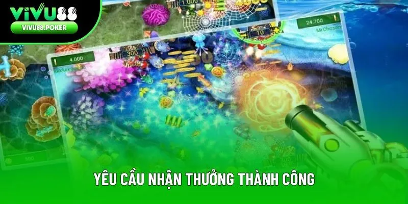 Yêu cầu nhận thưởng thành công